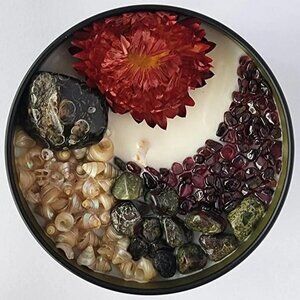 Ancestral Connection - Cedarwood and Patchouli Scented‎ - 8oz Soy Crystal Candle